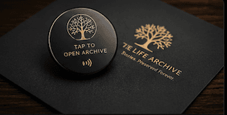 Smart NFC keepsake with QR backup